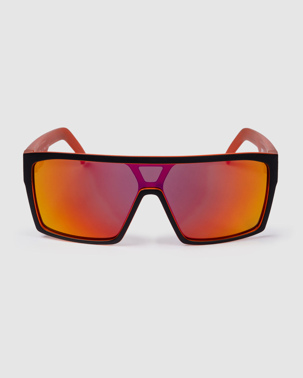 UNIT Command Sunglasses - Matte Black Orange Polarised